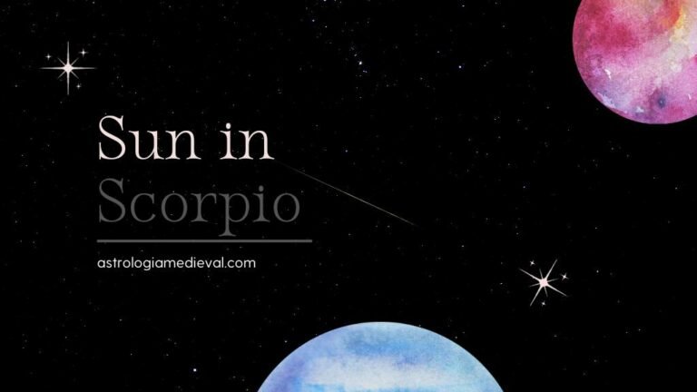 Sun in Scorpio blog graphic