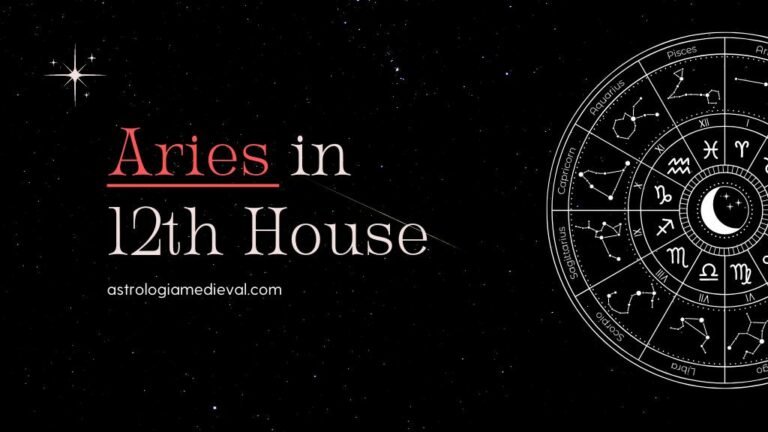 Aries in 12th house blog graphic
